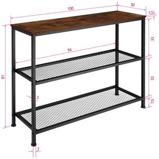 Tectake Table Console BRISTOL 100x30x81cm  
