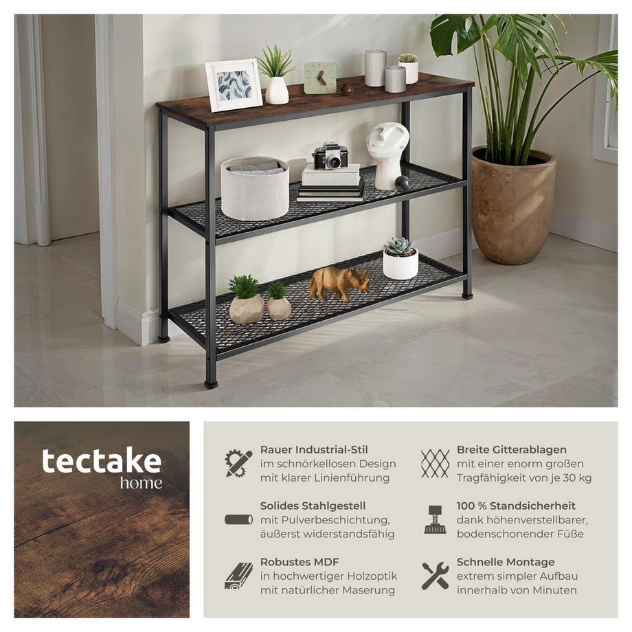 Tectake Console BRISTOL style industriel  