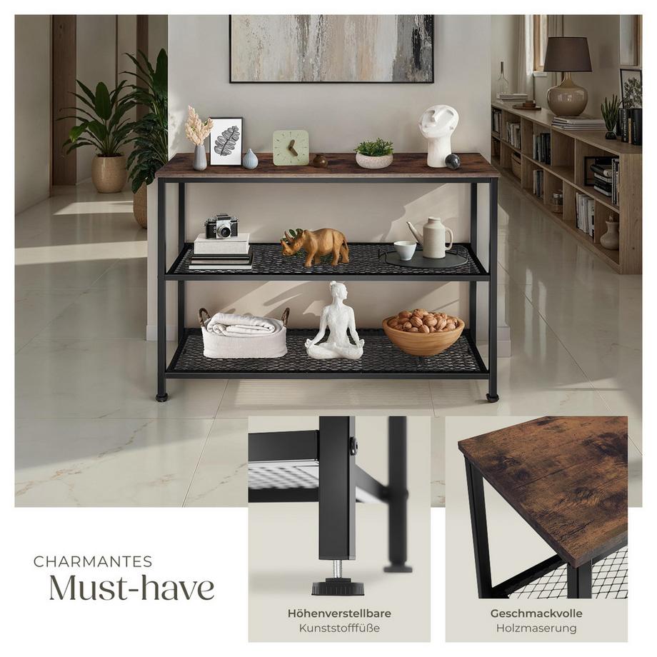 Tectake Console BRISTOL style industriel  