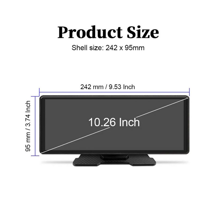 Avizar  10,26" CarPlay Touchscreen mit GPS 