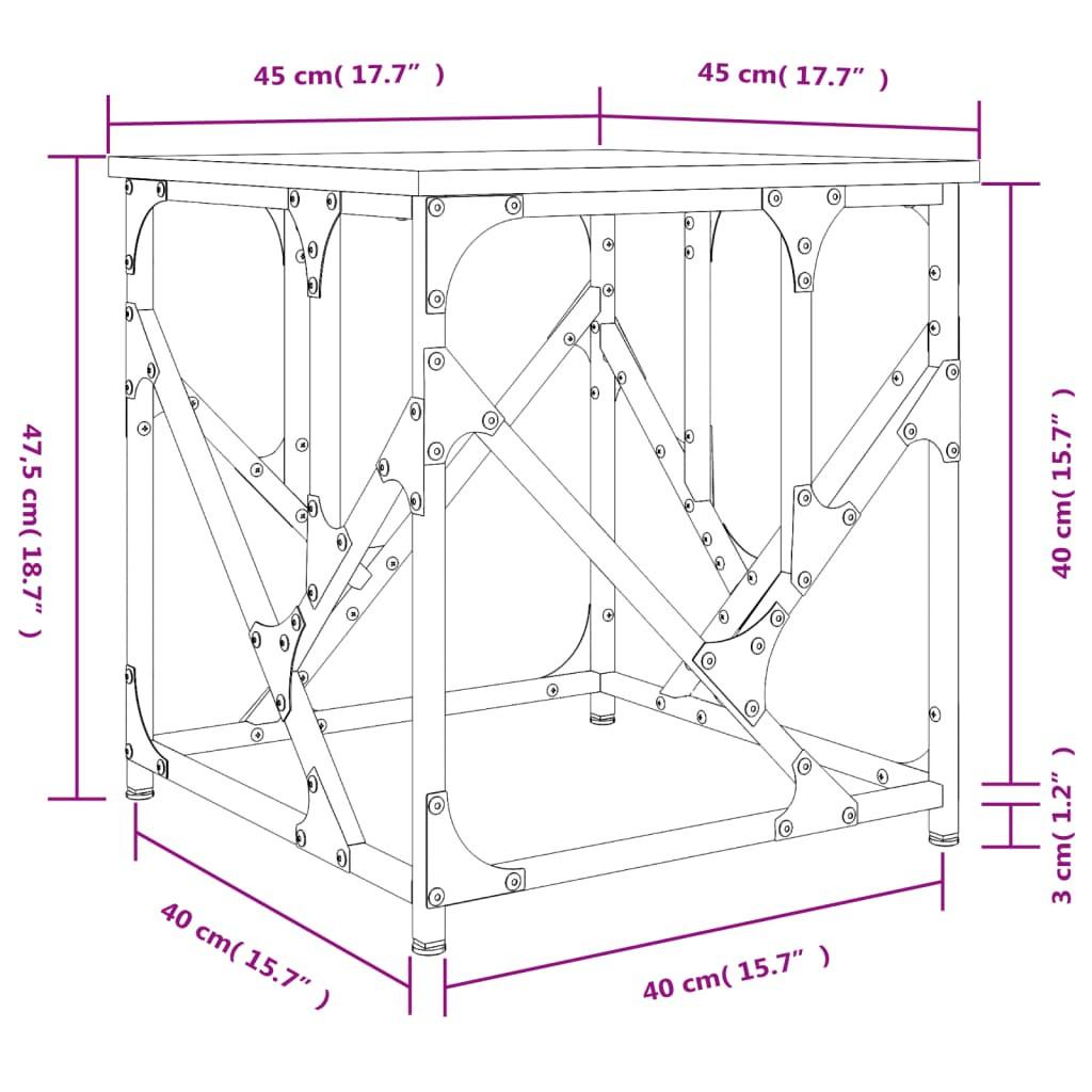 VidaXL Couchtisch holzwerkstoff  