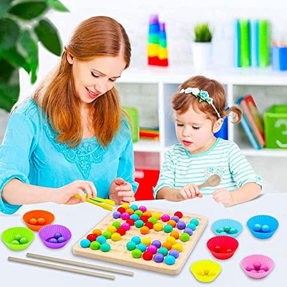 Activity-board  Hölzerne Clip Perlen Brettspiel, Bildung Puzzle 