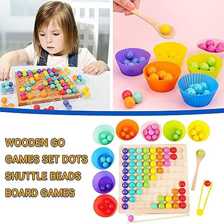 Activity-board  Hölzerne Clip Perlen Brettspiel, Bildung Puzzle 