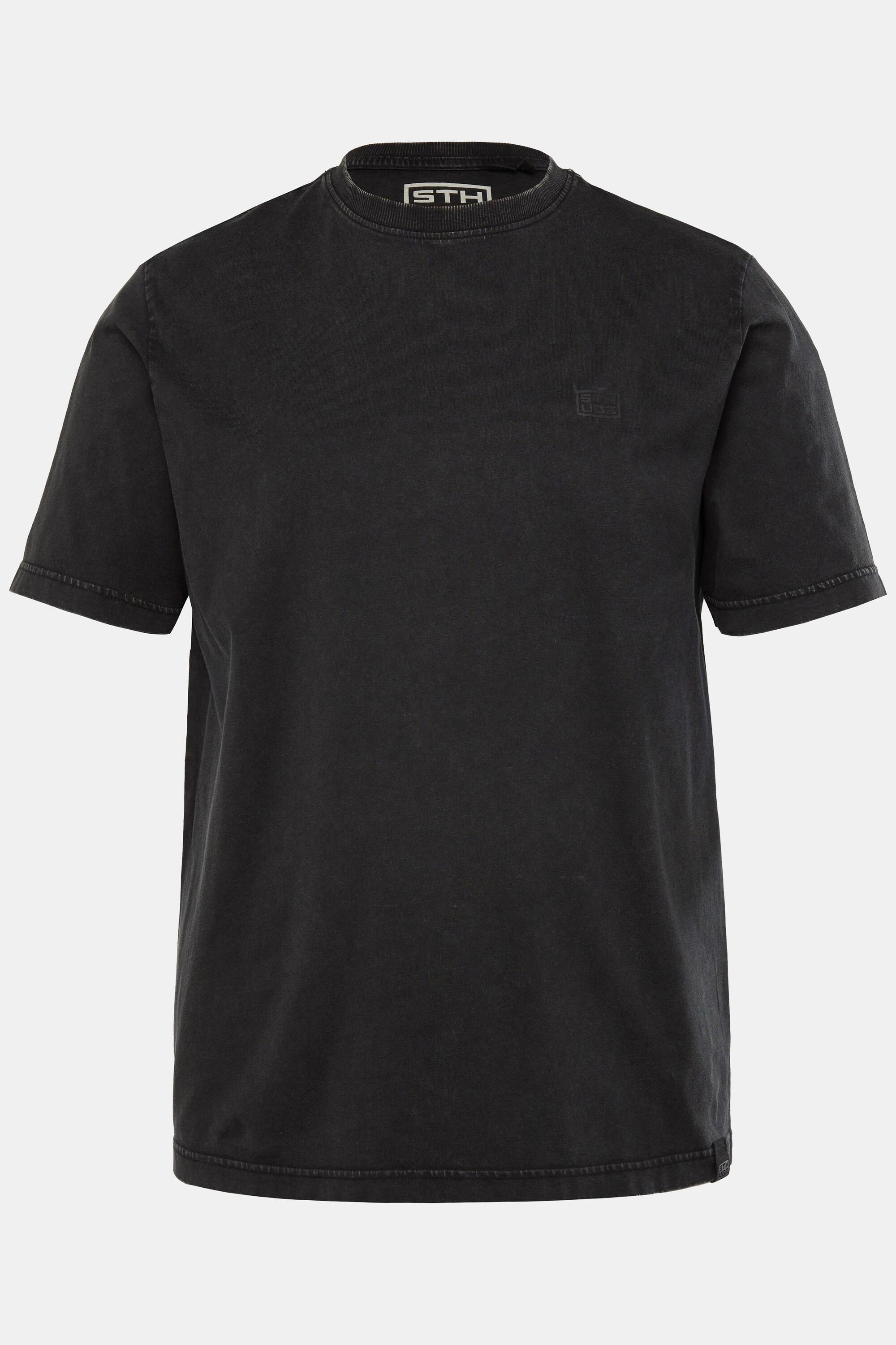 Sthuge Oversized Halbarm T-Shirt mit Rückenprint Vintage Look  