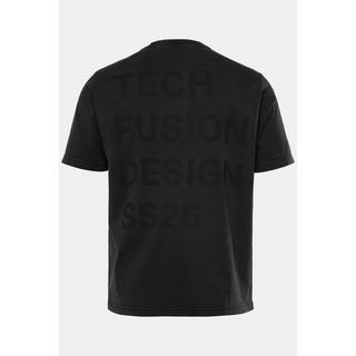 Sthuge Oversized Halbarm T-Shirt mit Rückenprint Vintage Look  