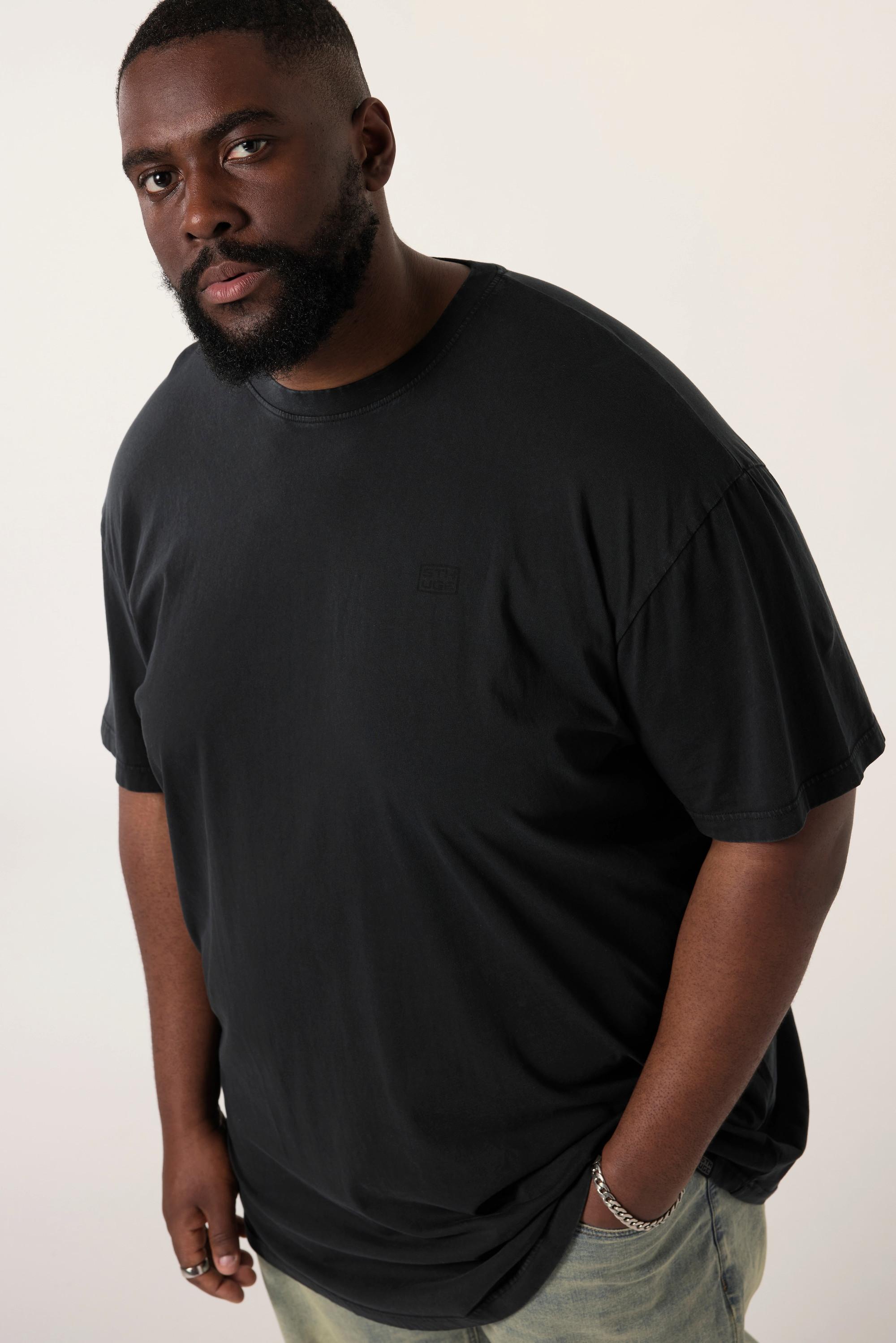 Sthuge Oversized Halbarm T-Shirt mit Rückenprint Vintage Look  