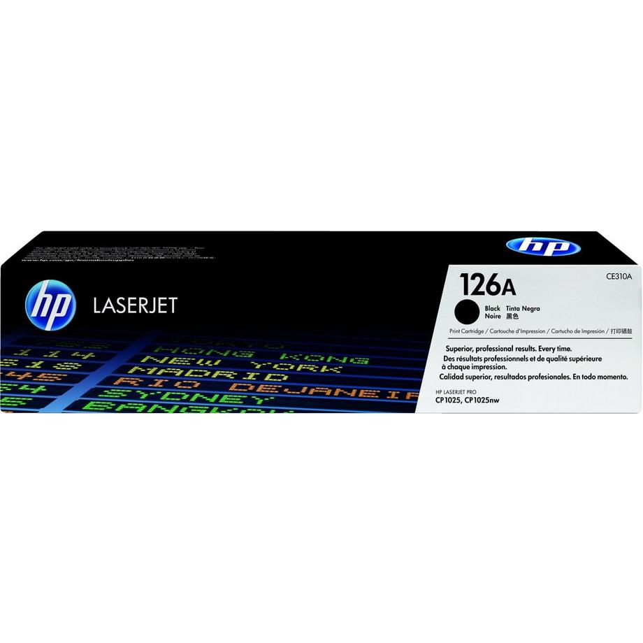 HEWLETT PACKARD  HP Toner-Modul 126A schwarz CE310A Color LJ Pro CP1025 1200 S. 