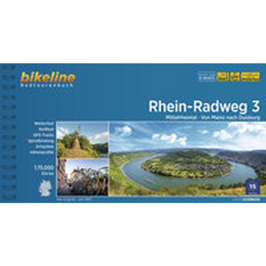Esterbauer  Rhein-Radweg / Rhein-Radweg Teil 3. 1:75'000 