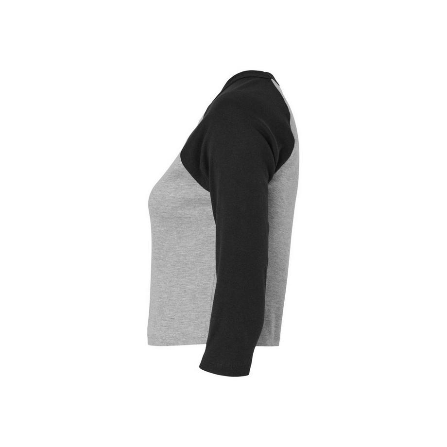 Bella + Canvas Top Corto con Maniche Raglan  