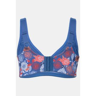Ulla Popken Reggiseno Sostenitivo Floreale Senza Ferretto Coppa C - F  