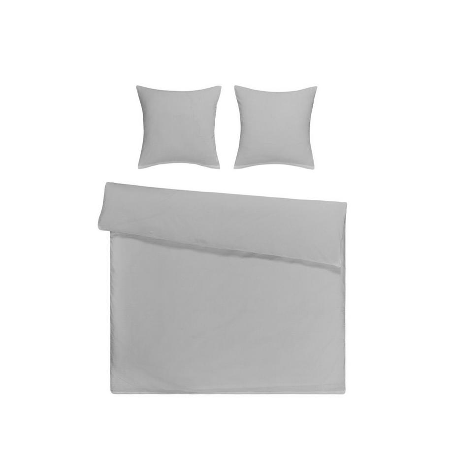 Flair Seersucker Uni Bettwäsche Set  