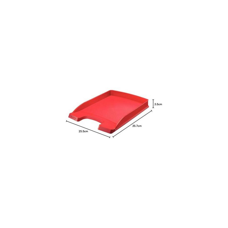 Leitz LEITZ Plus Briefkorb, flach A4 52370025 rot  