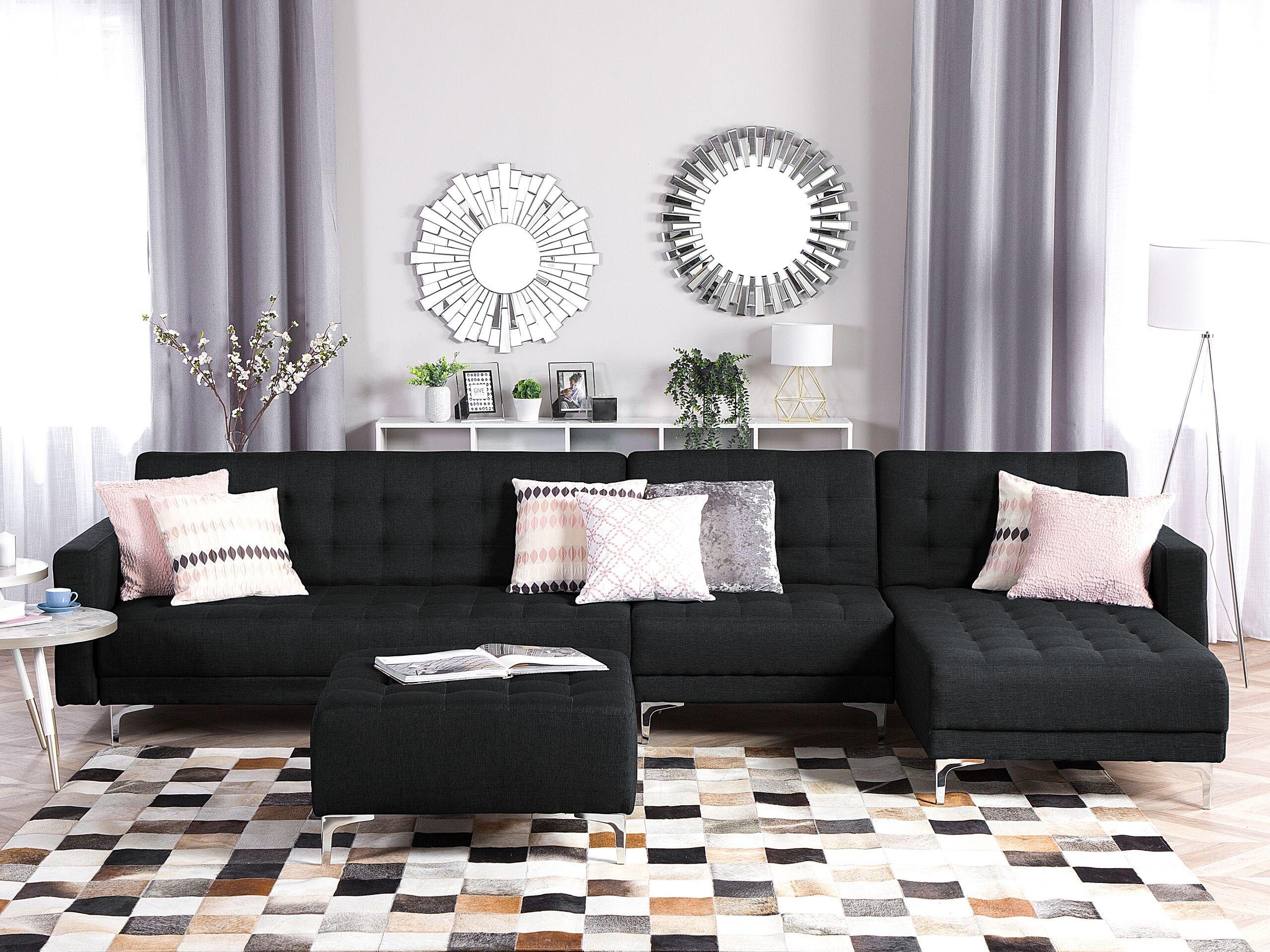 Beliani Ecksofa aus Polyester Modern ABERDEEN  