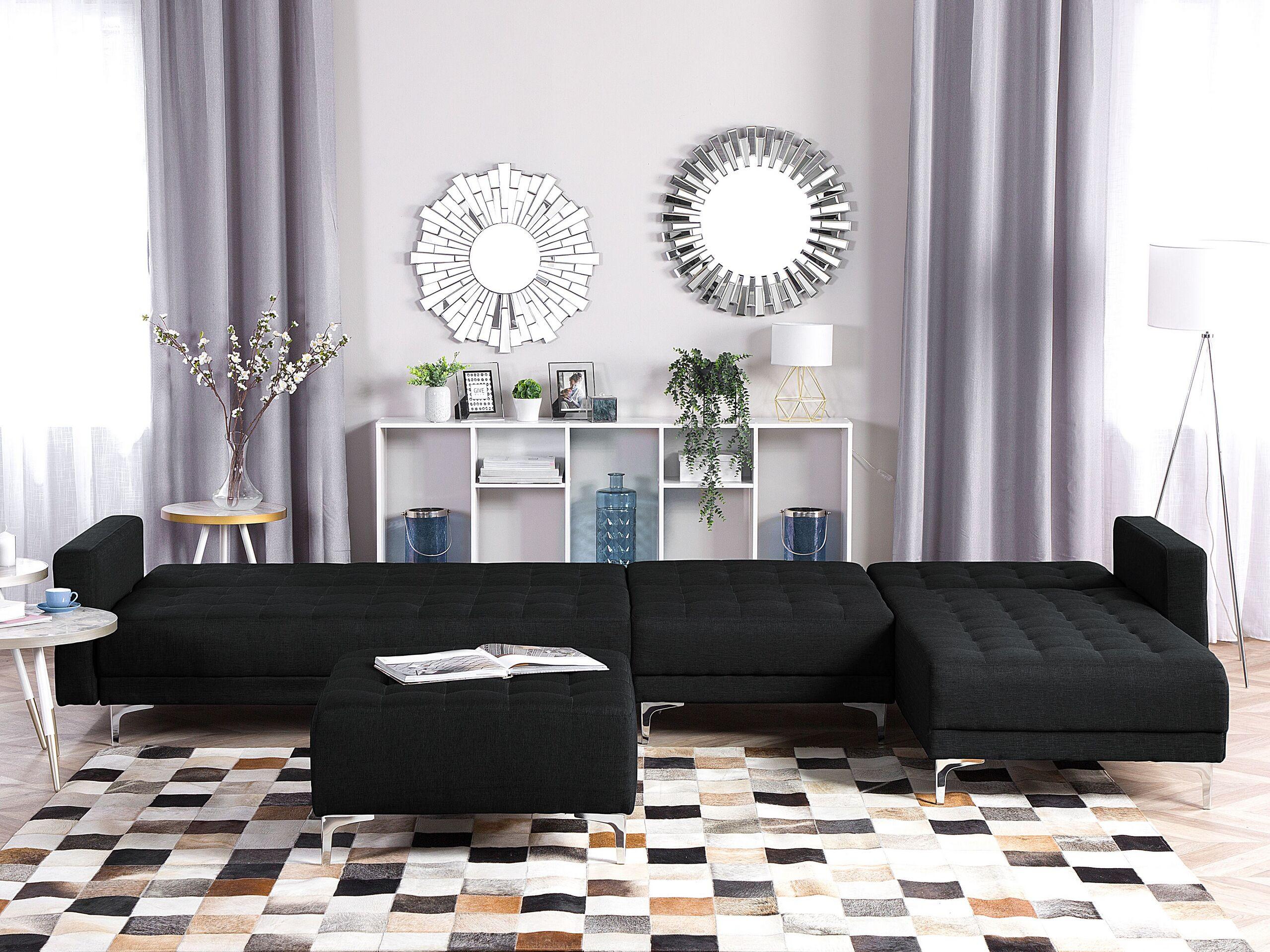 Beliani Ecksofa aus Polyester Modern ABERDEEN  