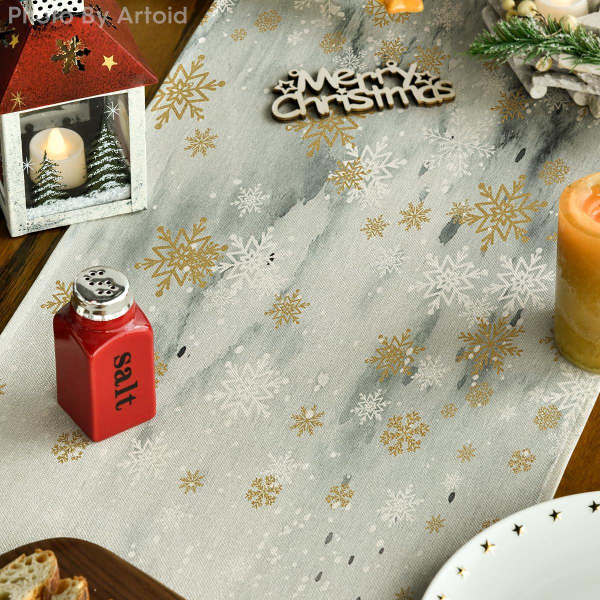 Alopini Décoration saisonnière hivernale pour table de cuisine Décoration intérieure pour fêtes de fin d'année  