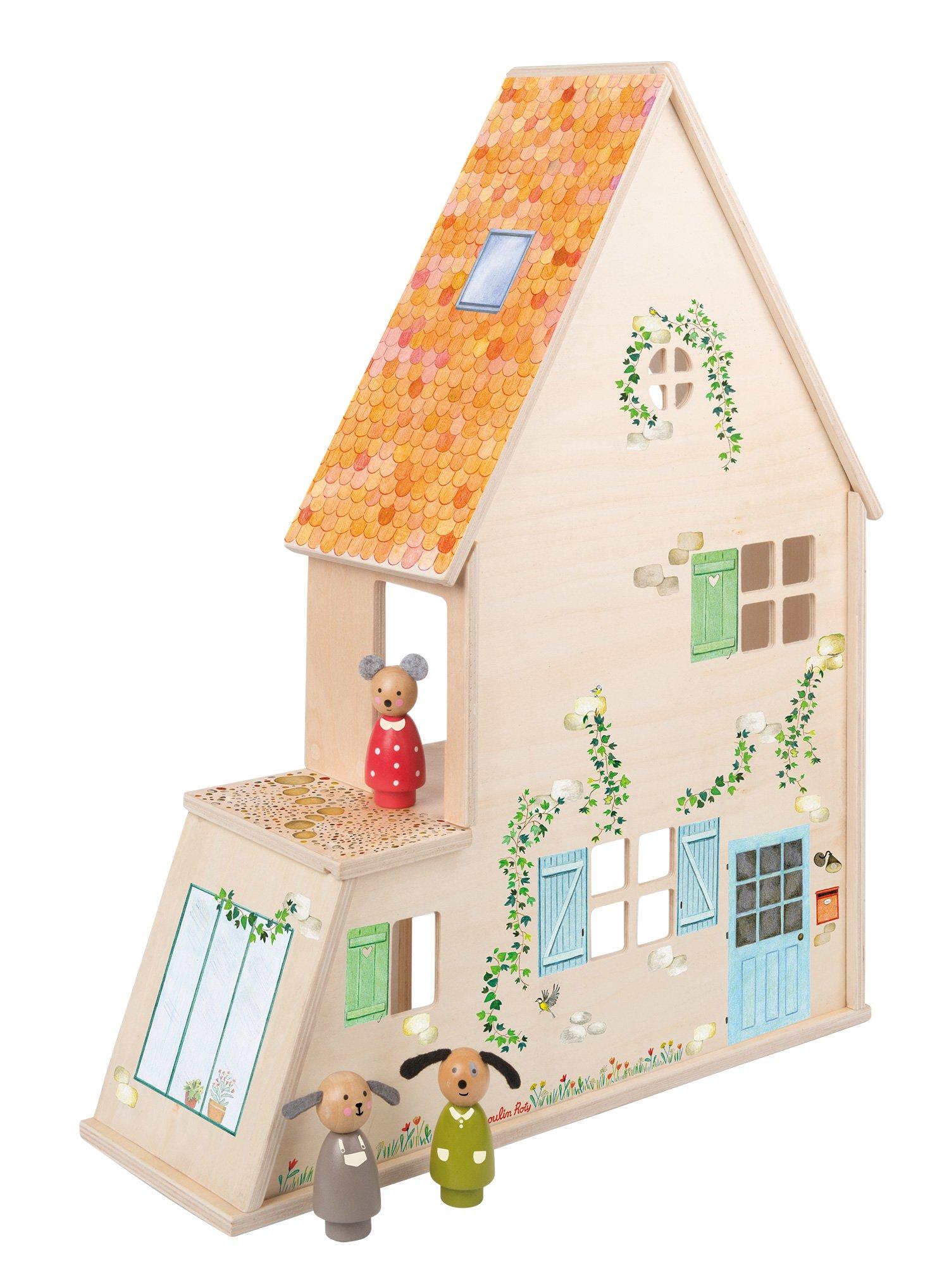 Moulin Roty  Les Grande Famille, Puppenhaus mit Möbel 