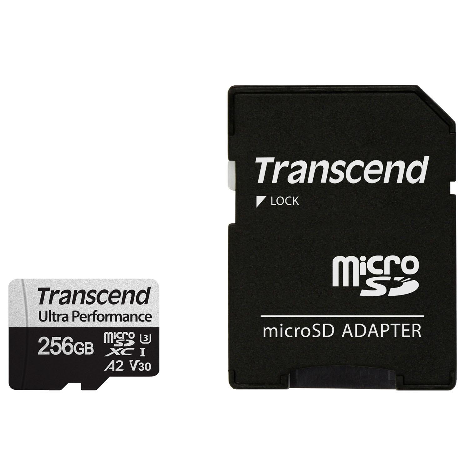 Transcend  microSDXC 340S 256 GB U3 A2 V30 (R160/W125) 