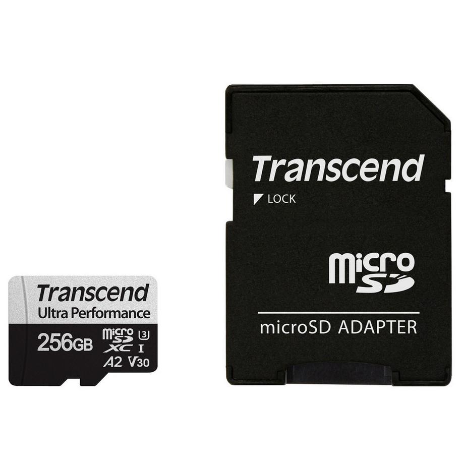 Transcend  microSDXC 340S 256 GB U3 A2 V30 (R160/W125) 