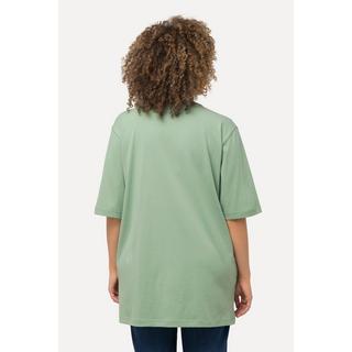 Ulla Popken  T-shirt dalle linee morbide con scollo a V e mezze maniche 