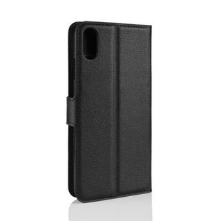 Cover-Discount  iPhone XR - Leder Hülle mit Kartenfach Schwarz 