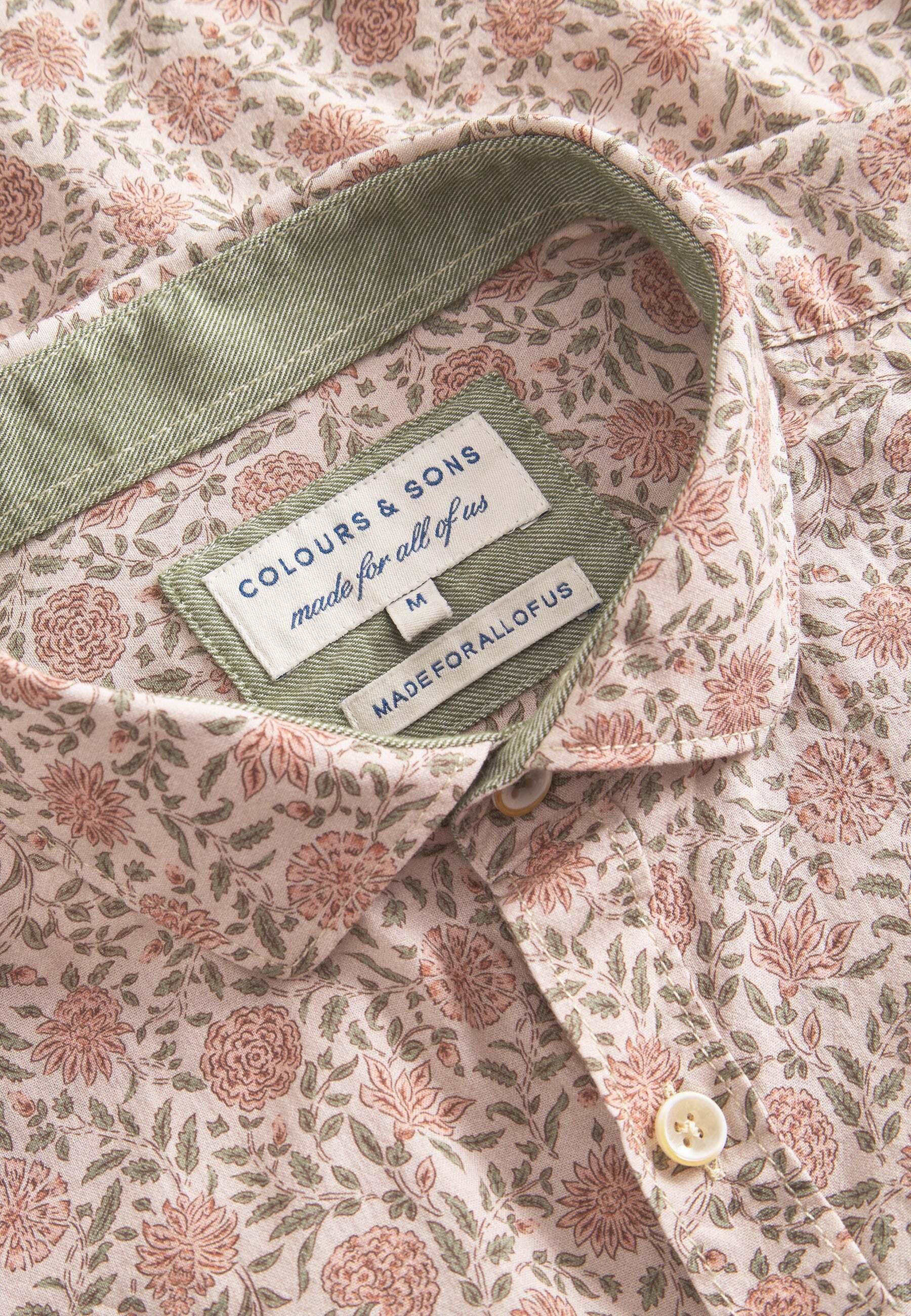 Colours & Sons Camicia Maniche Lunghe Stampata Mezcal Flowers  