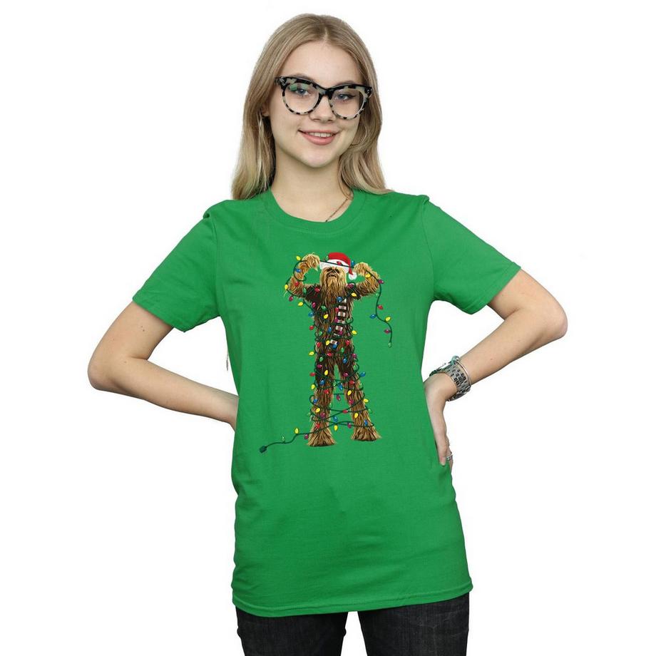 STAR WARS Star Wars Christmas Chewbacca Luci T-Shirt  