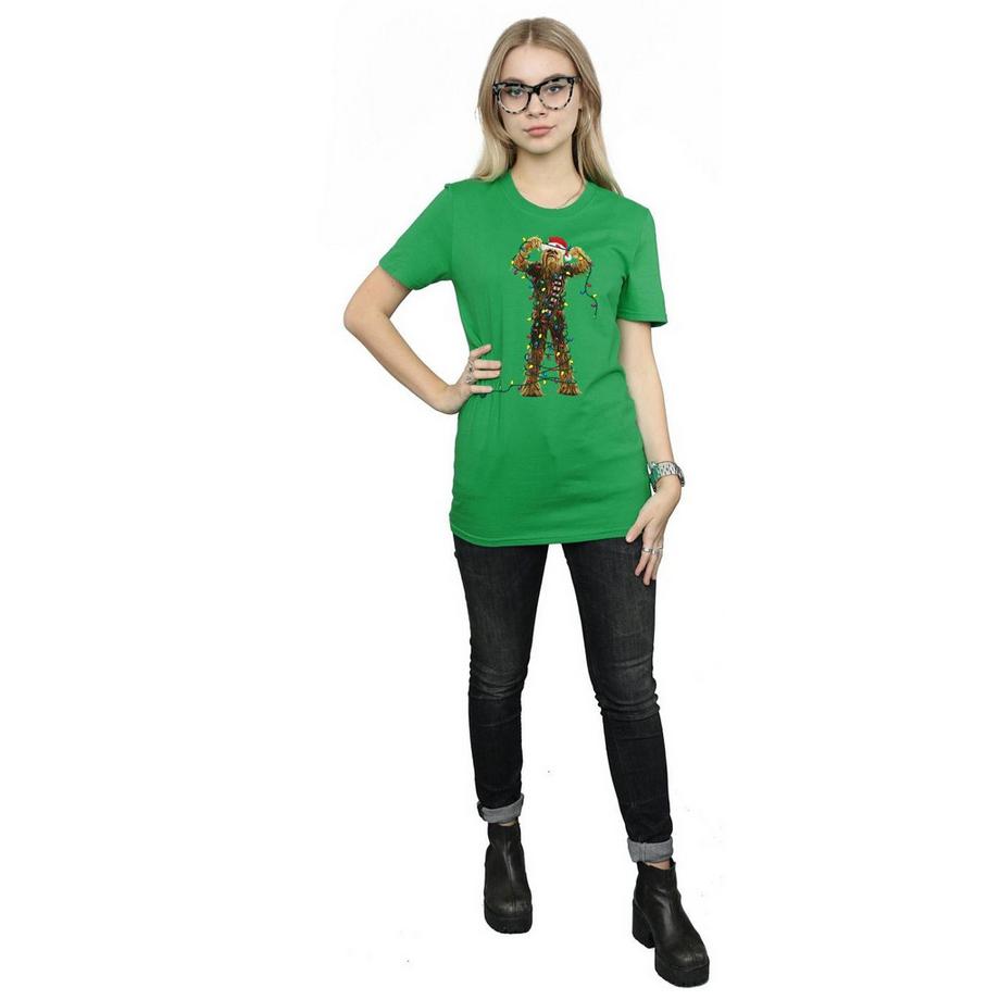 STAR WARS Star Wars Christmas Chewbacca Luci T-Shirt  