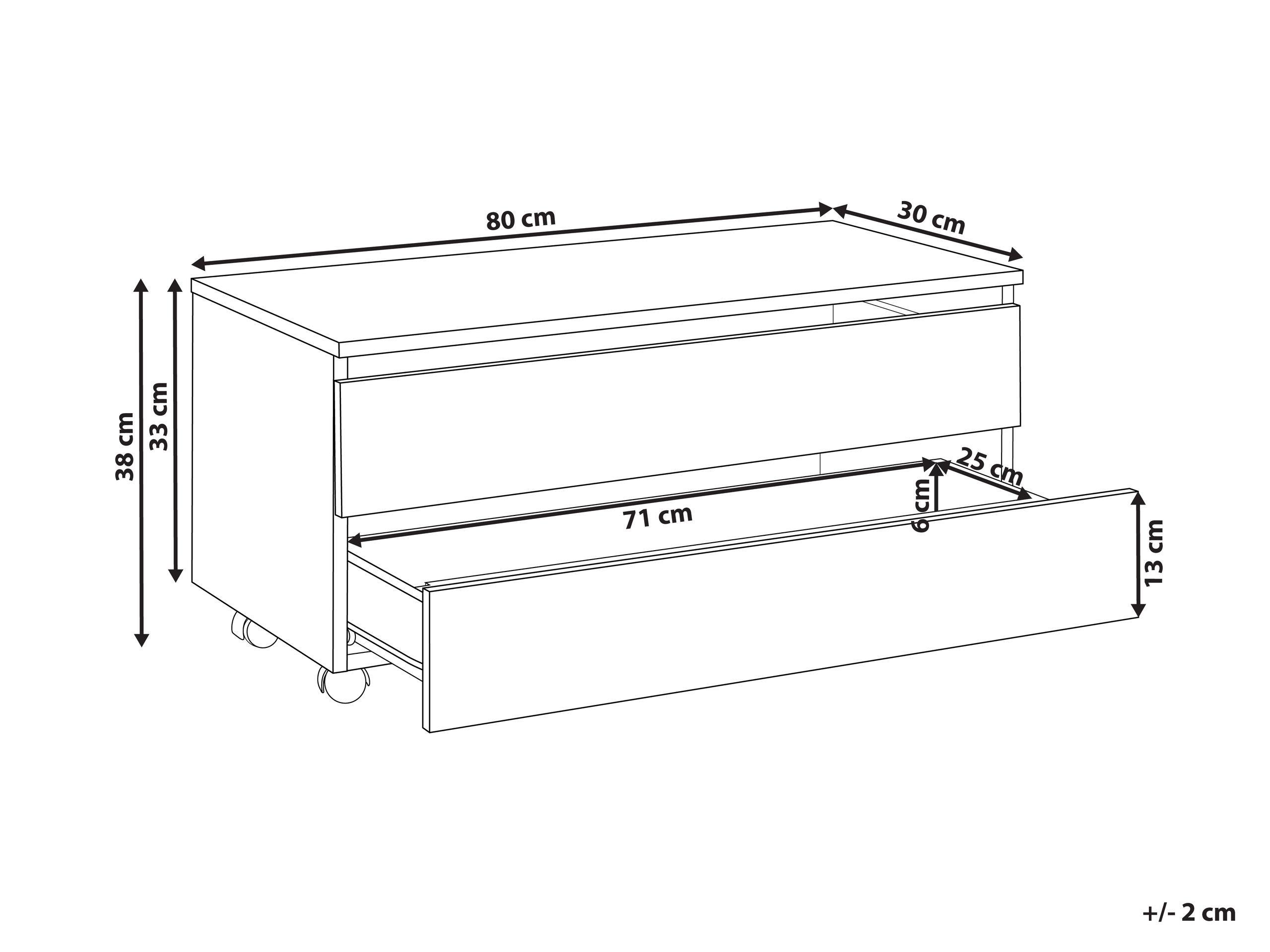 Beliani Armadietto da bagno en Pannello di particelle a media densità (MDP) Scandinavo TERESINA  