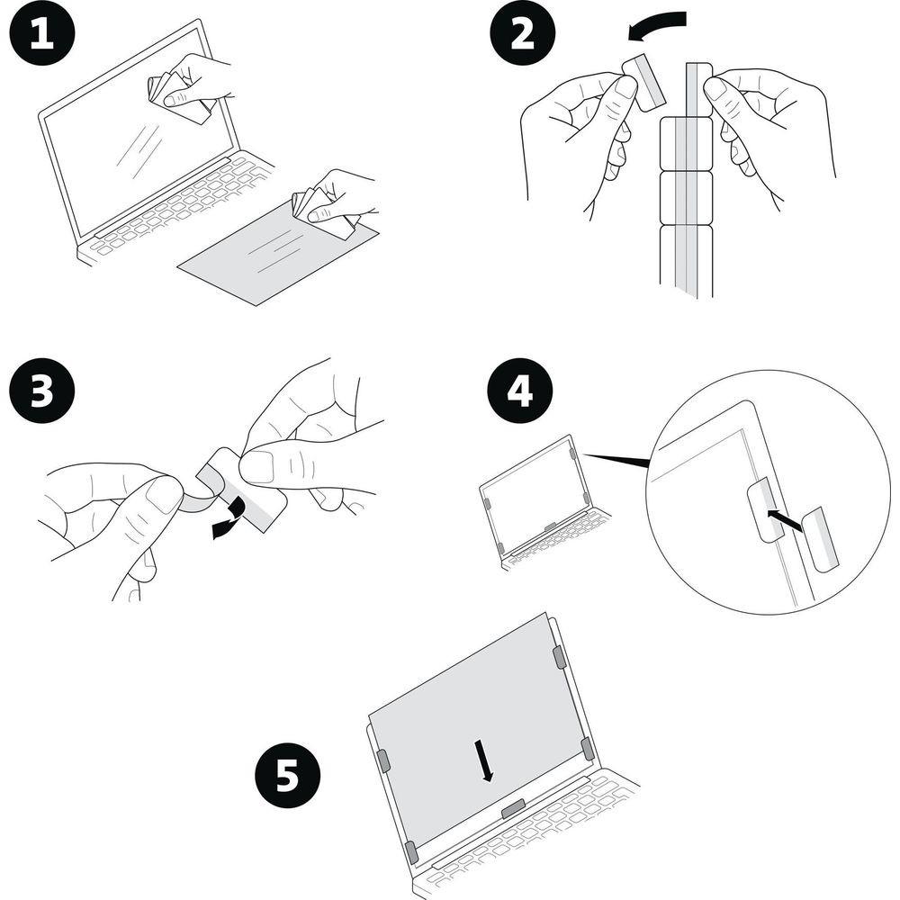 Kensington  Privacy Screen 2-Way Curved 