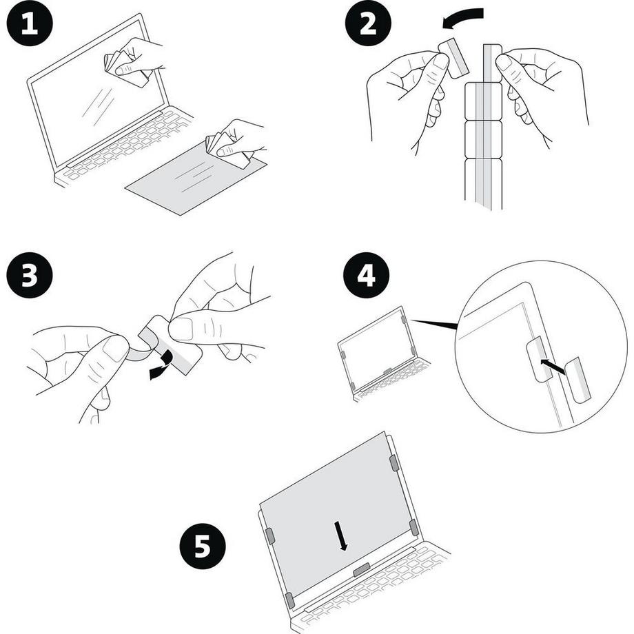 Kensington  Privacy Screen 2-Way Curved 