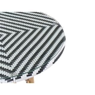 Beliani Outdoor Bistrotisch aus PE Rattan Boho RIFREDDO  