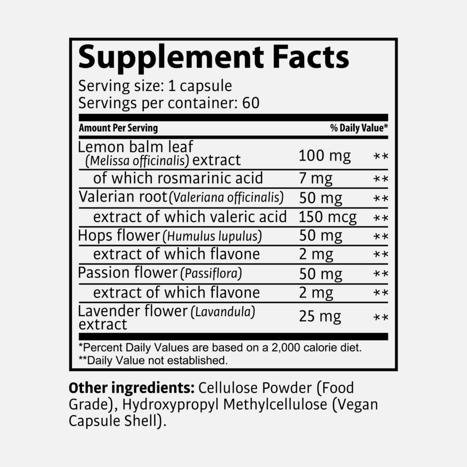 Tasnim  Für deinen Schlaf – Baldrian – Relax Balance ESL – 60 Kapseln 