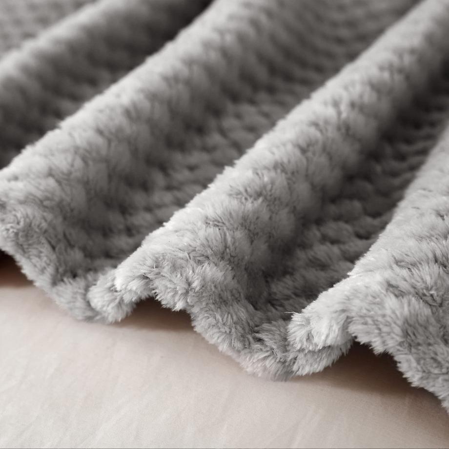 Alopini Coperta in pile super morbida e calda motivo a nido d'ape  