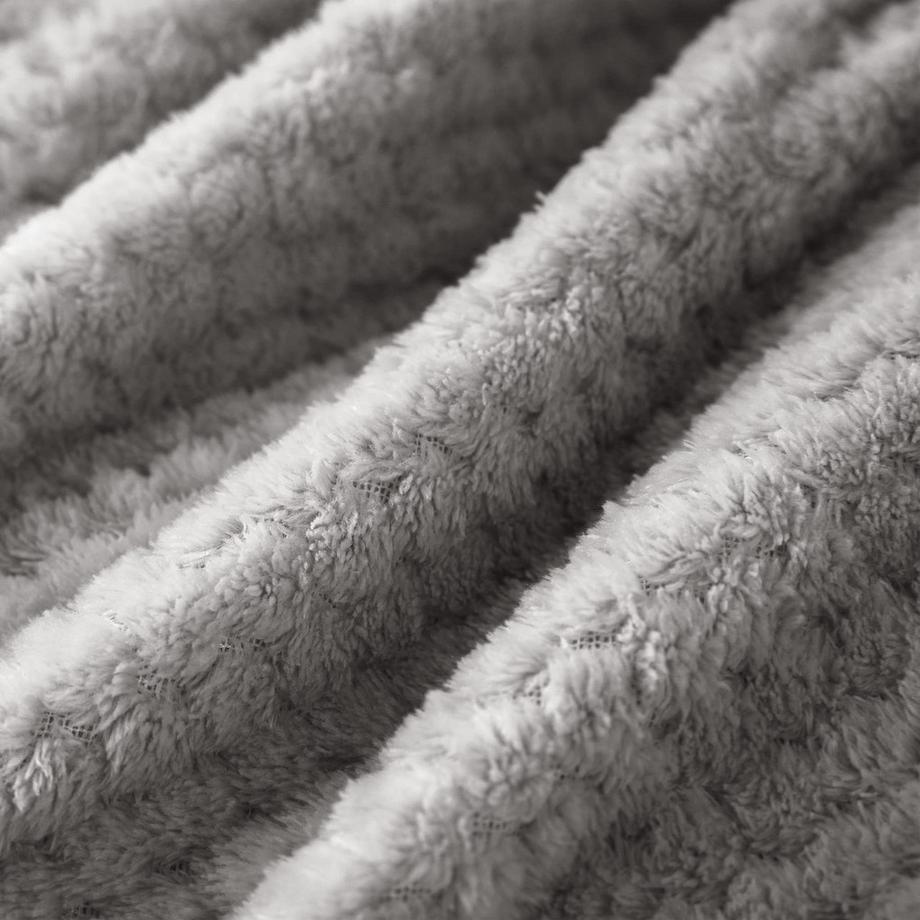 Alopini Coperta in pile super morbida e calda motivo a nido d'ape  