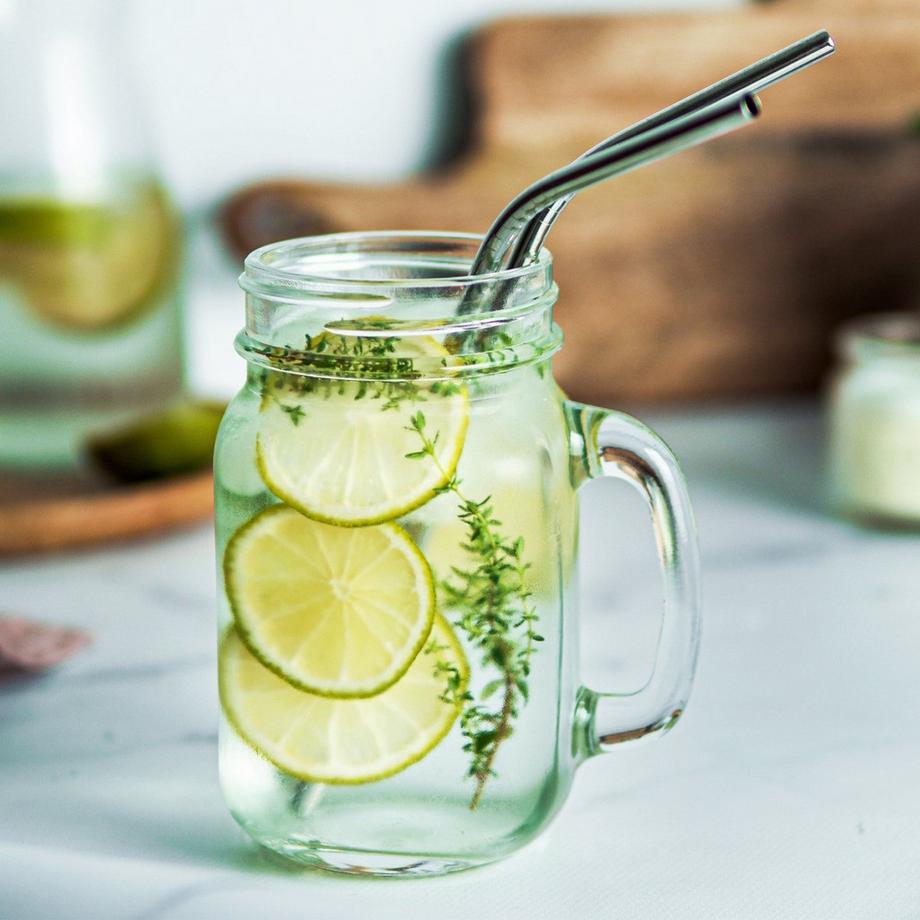 Oak & steel  Trinkhalme Edelstahl 30 Stück Mehrfarbig 