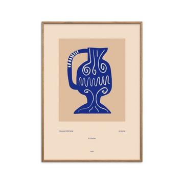 Poster Ceramic Pitcher in blue 30x40 cm