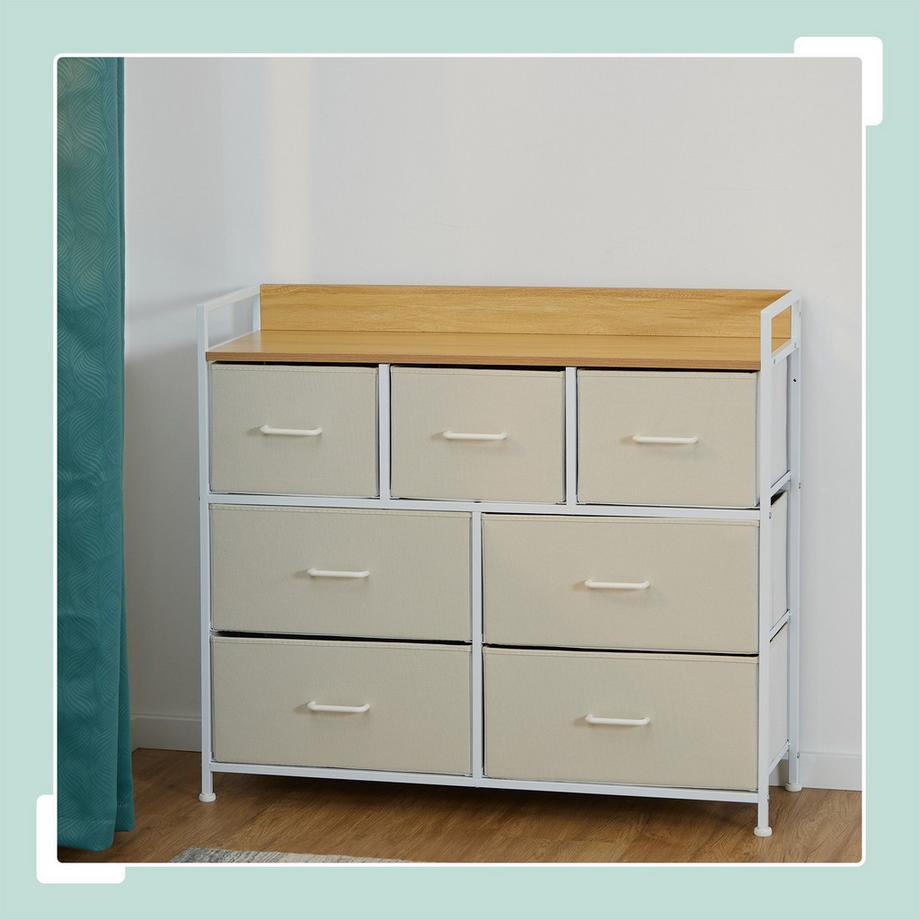 Northix Bureau à 7 compartiments  