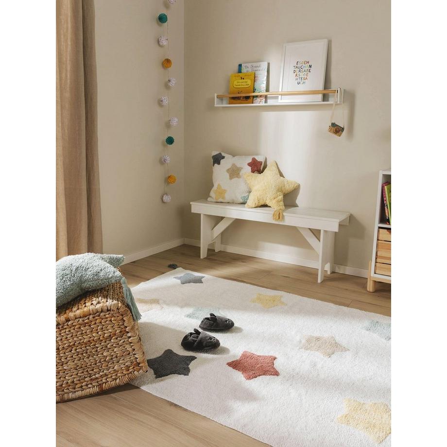 Benuta Tapis lavables pour enfants Stars Multicouleur  