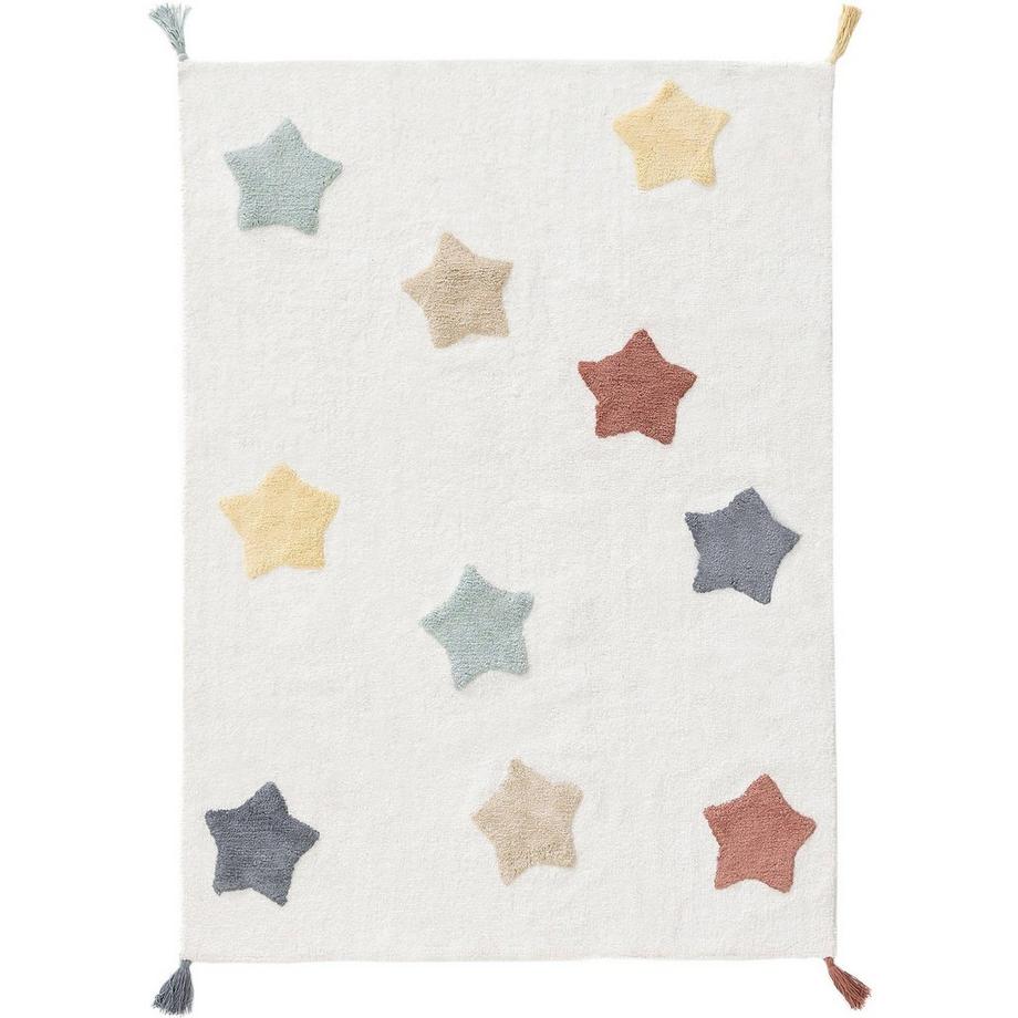 Benuta Tapis lavables pour enfants Stars Multicouleur  