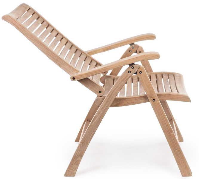 mutoni Chaise pliante de jardin en bois Maryland  