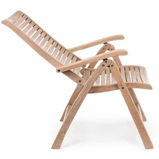 mutoni Chaise pliante de jardin en bois Maryland  