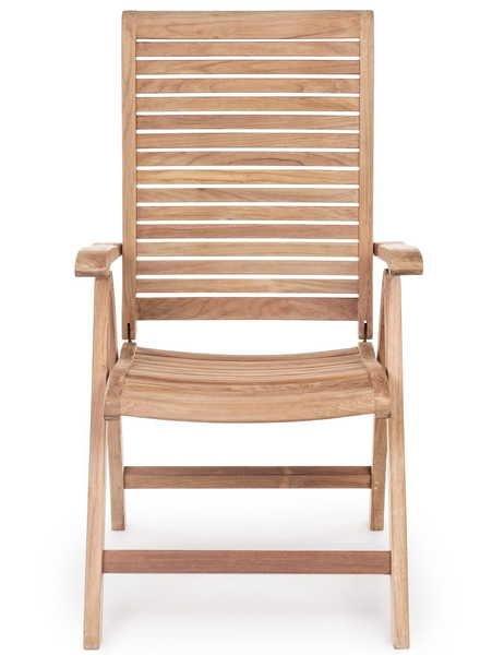 mutoni Chaise pliante de jardin en bois Maryland  