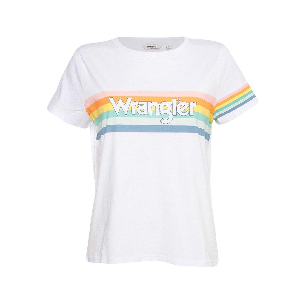 Wrangler  t-hirt rainbow 