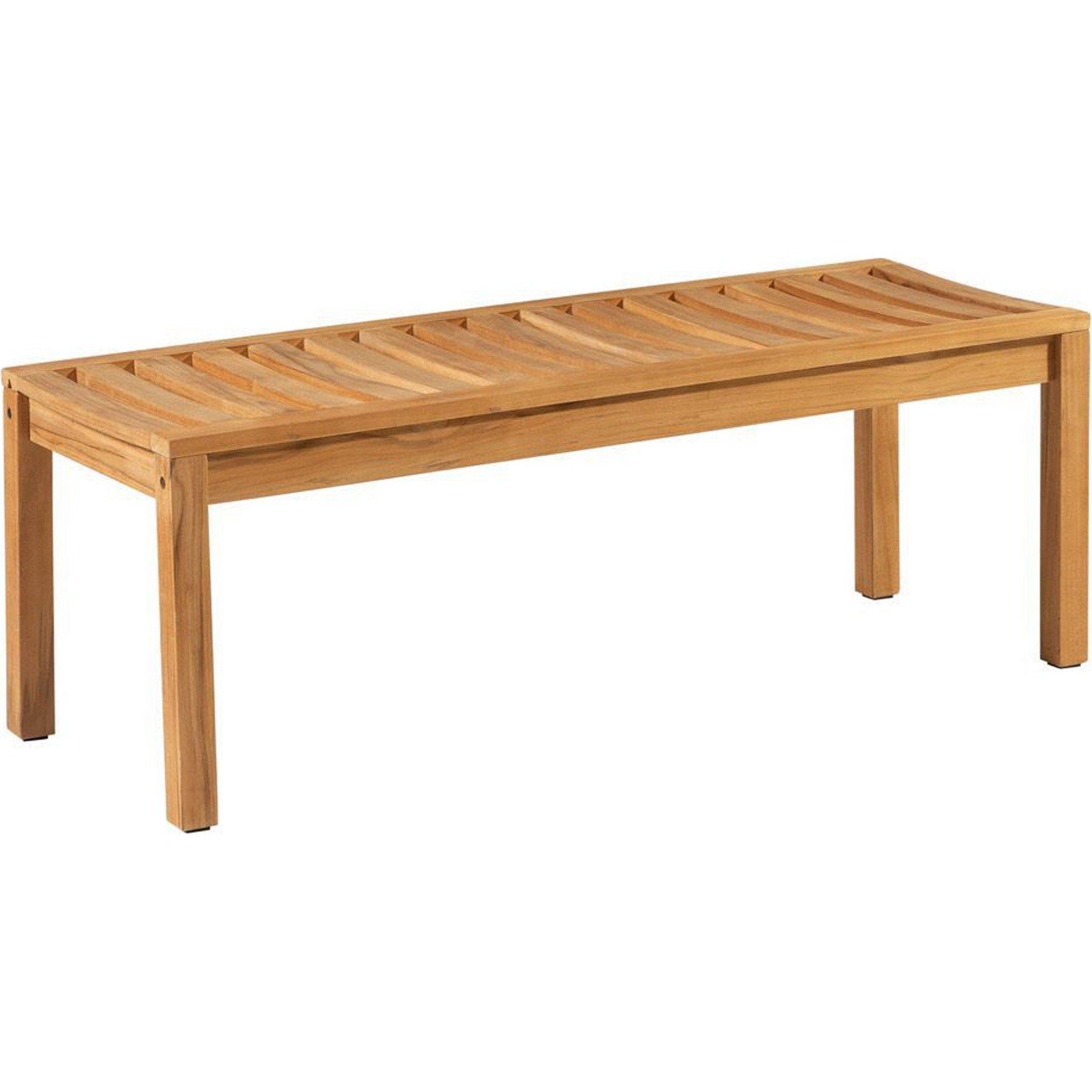 mutoni Panca da giardino Comfort 2 posti in teak naturale 120  