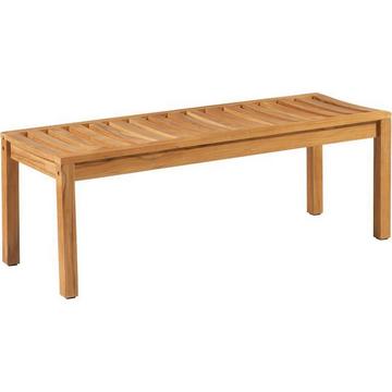 Banc de jardin Confort 2 places teck naturel 120