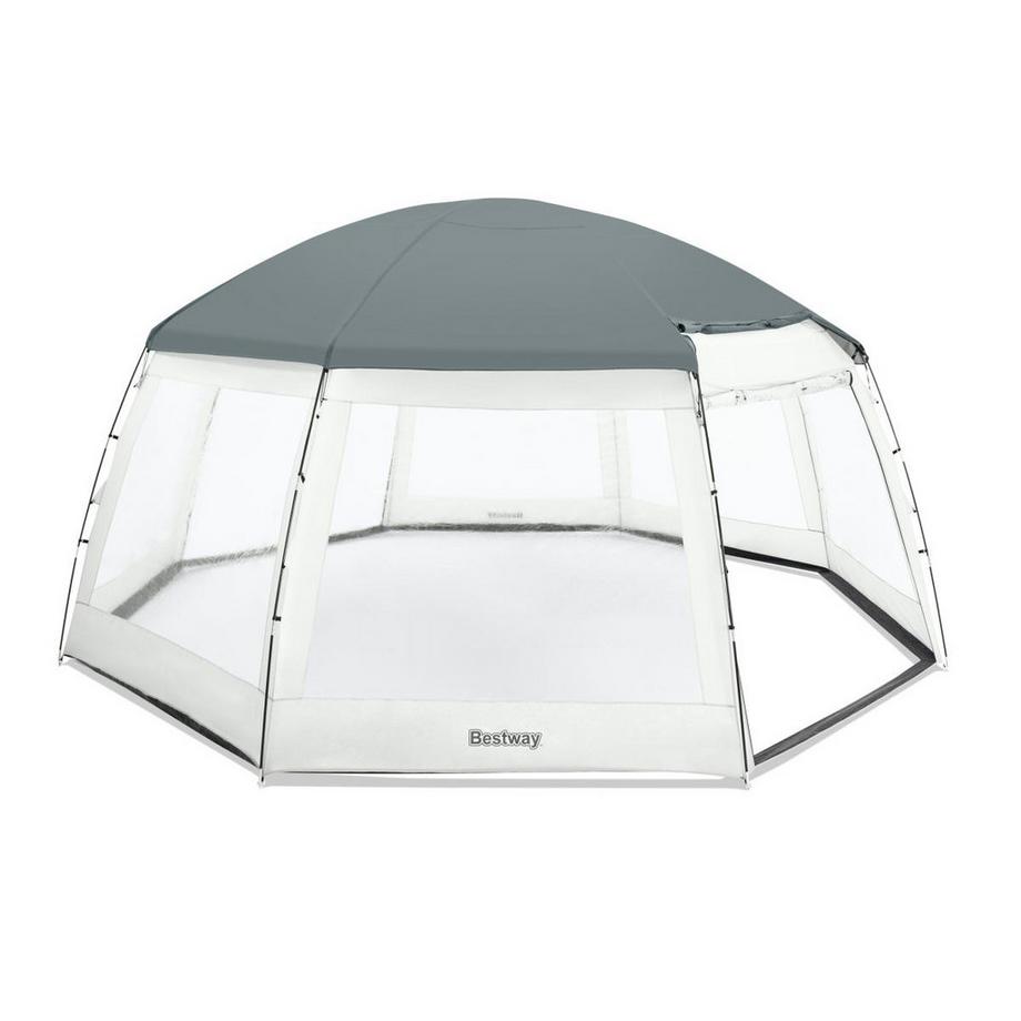 Schutzkuppel für runde Pools - 600 cm x 295 cm - KENYATO von BESTWAY
