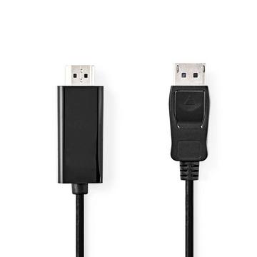 Cavo DisplayPort | DisplayPort maschio | Connettore HDMI™ | 4K@30Hz | Nichelato | 1,00 m | Rotondo | PVC | Antracite | Scatola