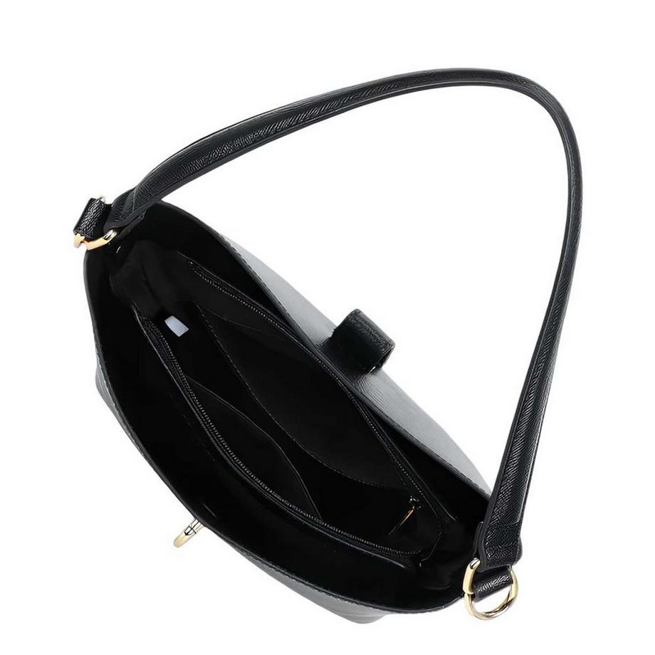 Gallantry Genarbte Schultertasche  
