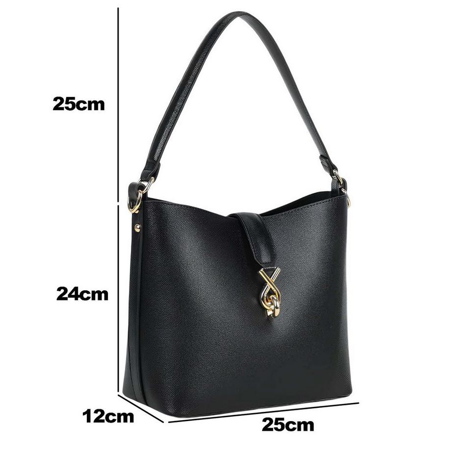 Gallantry Genarbte Schultertasche  