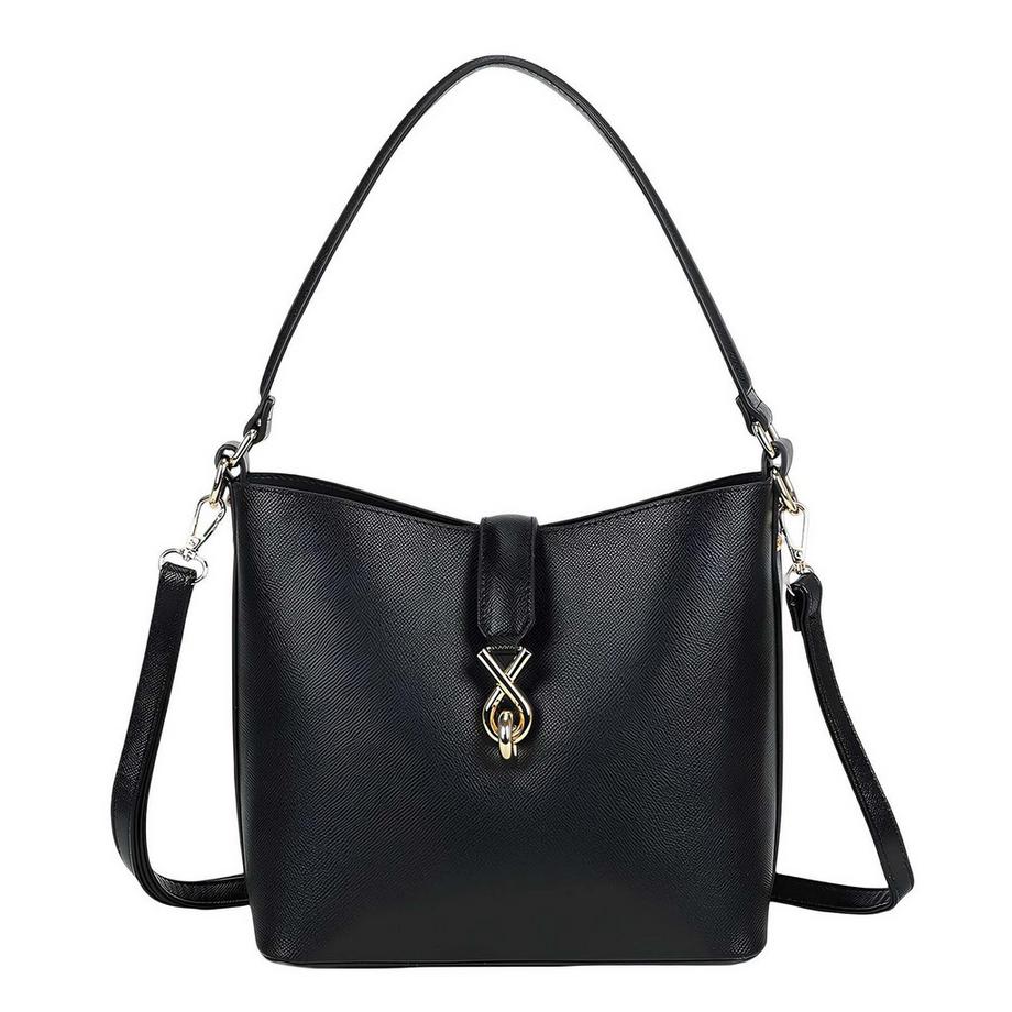 Schultertasche genarbt
